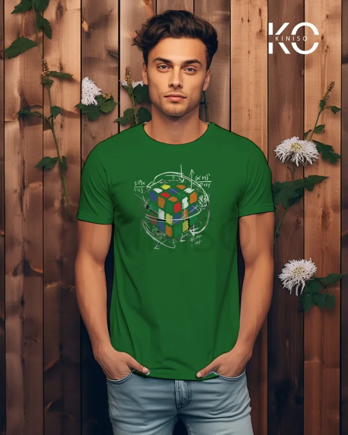 Rubik's Cube Printed Engineer T-Shirts for Nerd Men - Image 6