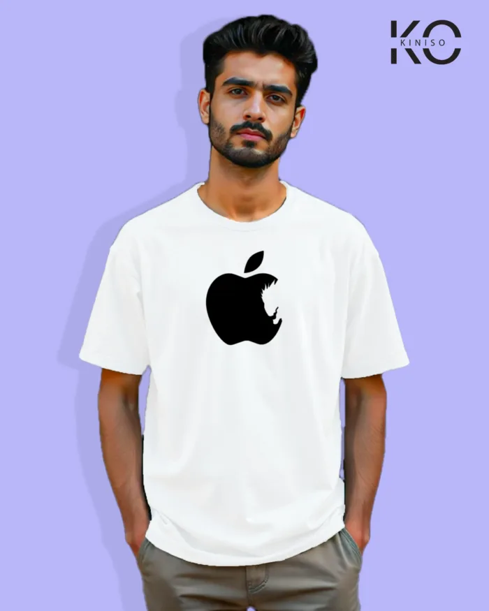 Anime Inspired Design "Ryuk Eating Apple"  Printed T-Shirts for Anime Lovers in Bangladesh - Image 2