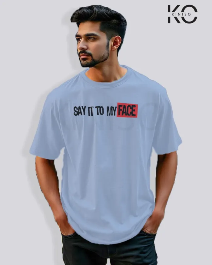 Graffiti printed t shirts with Say it on my face for hip hop Music Lover - Image 3