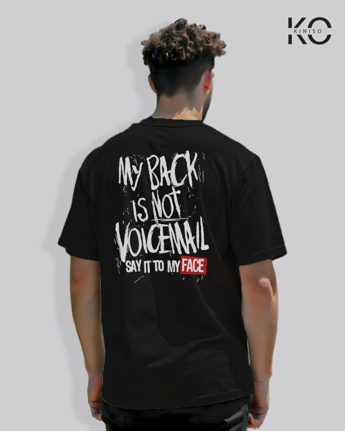 Say iton my face backside Black