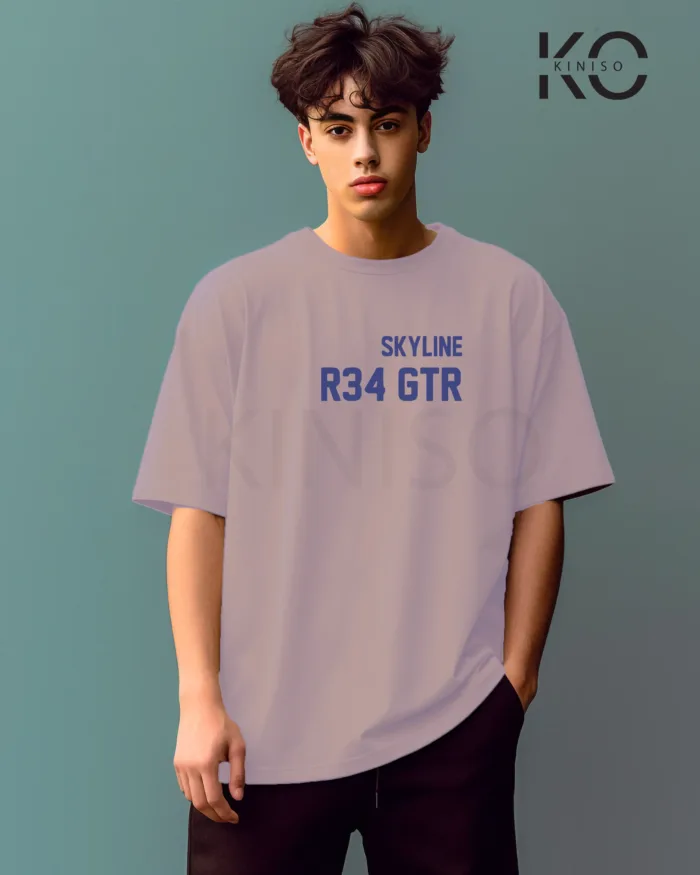 Graphic vehicle t shirts for males with Skyline R34 Design Printed - Image 14