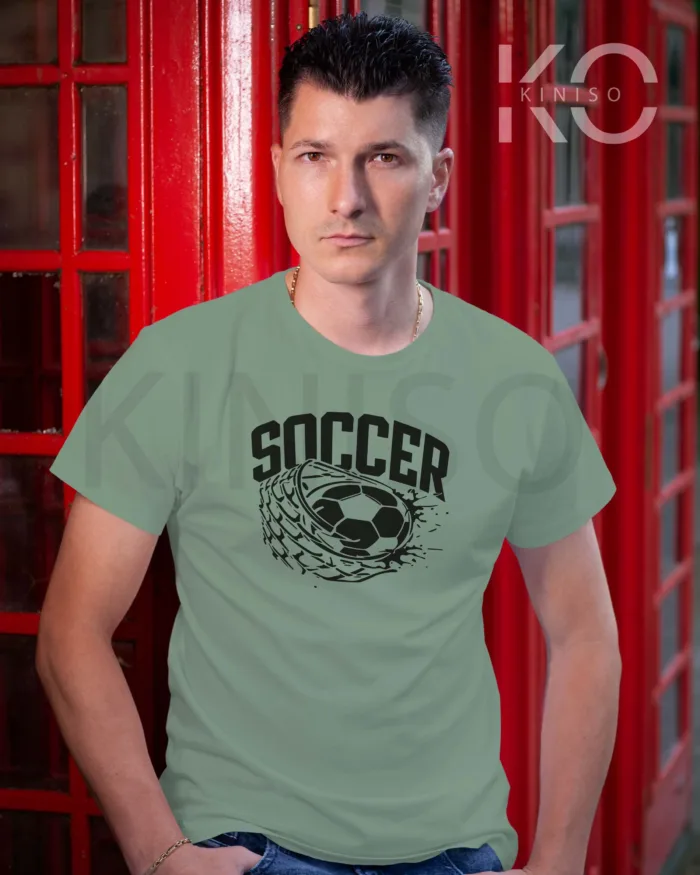 Football t-shirts - Ball in the net - soccer casual tees - in Bangladesh - Image 5