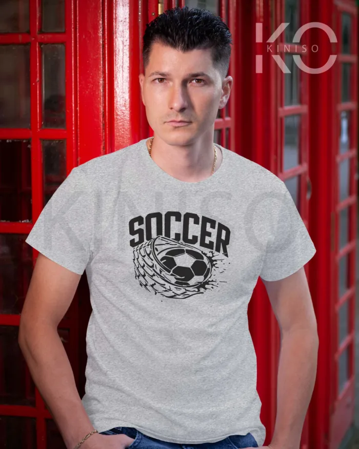Football t-shirts - Ball in the net - soccer casual tees - in Bangladesh - Image 4