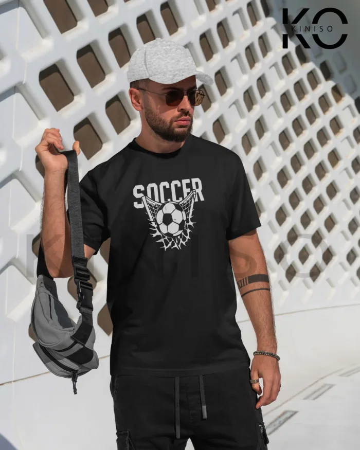 Football t-shirts - ball in the net - soccer casual tshirts - in Bangladesh - Image 8