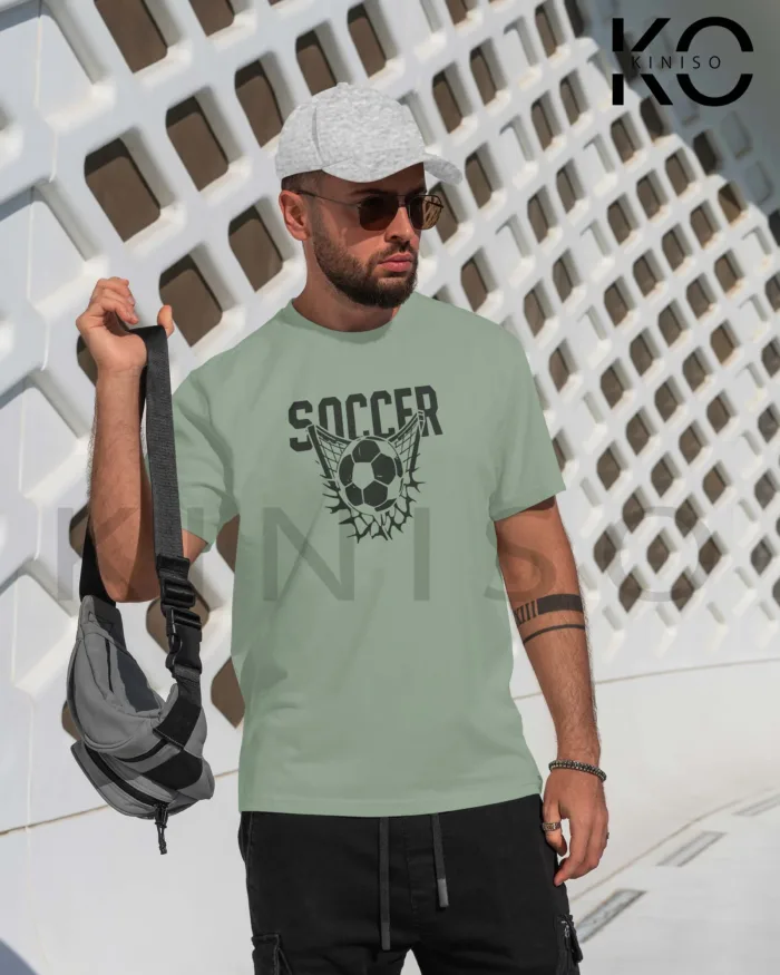 Football t-shirts - ball in the net - soccer casual tshirts - in Bangladesh - Image 5