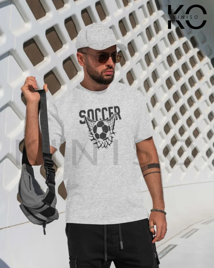 Football t-shirts - ball in the net - soccer casual tshirts - in Bangladesh - Image 4