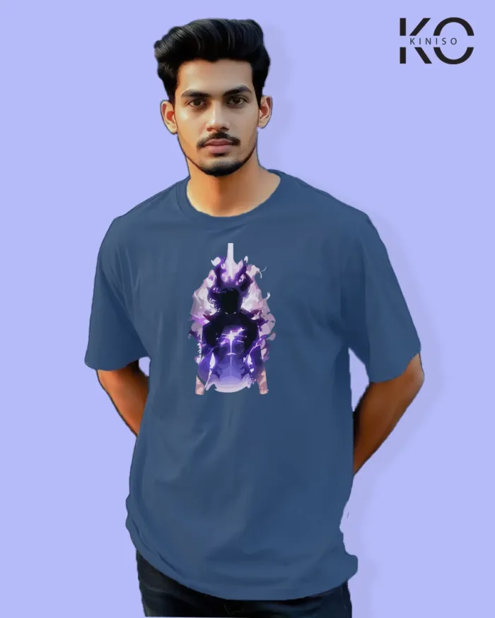 Solo Leveling Inspired "Sung Jin-Woo Purple Shadow" Printed T-Shirts for Anime Lovers in Bangladesh - Image 8
