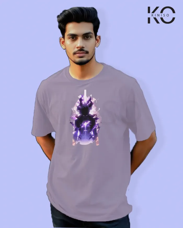 Solo Leveling Inspired "Sung Jin-Woo Purple Shadow" Printed T-Shirts for Anime Lovers in Bangladesh - Image 7