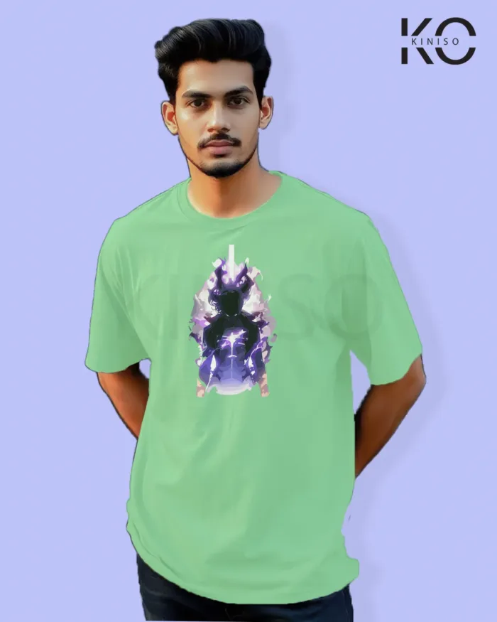 Solo Leveling Inspired "Sung Jin-Woo Purple Shadow" Printed T-Shirts for Anime Lovers in Bangladesh - Image 6
