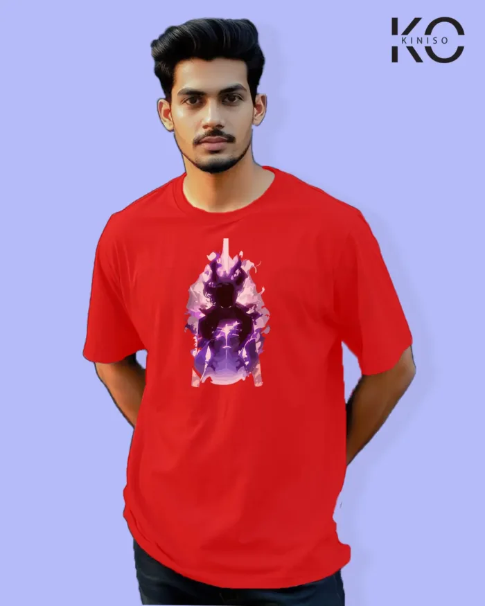 Solo Leveling Inspired "Sung Jin-Woo Purple Shadow" Printed T-Shirts for Anime Lovers in Bangladesh - Image 5