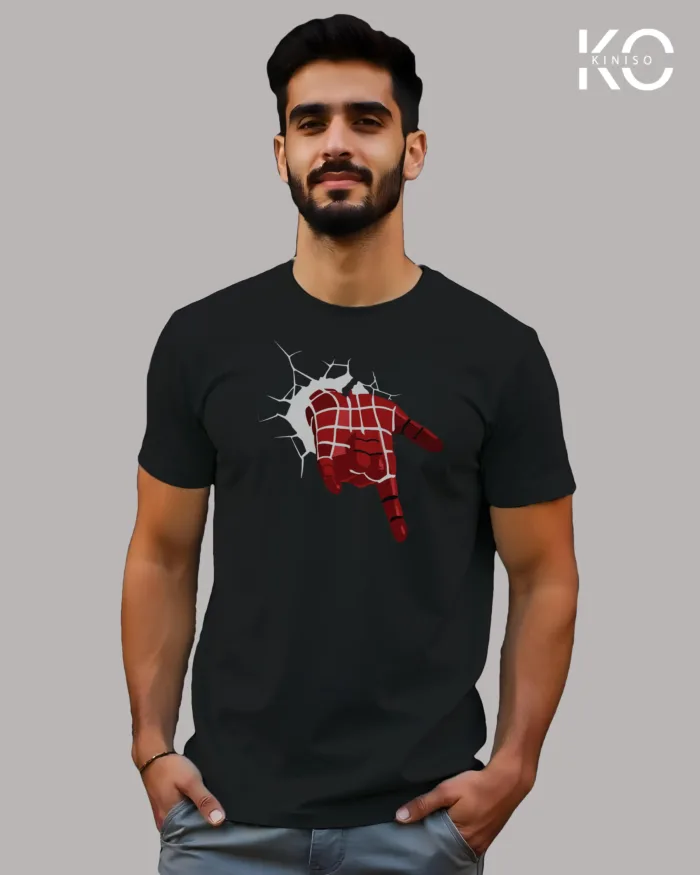 Movie Lovers t shirts with Spiderman Hand Design Printed for men in Bangladesh - Image 8