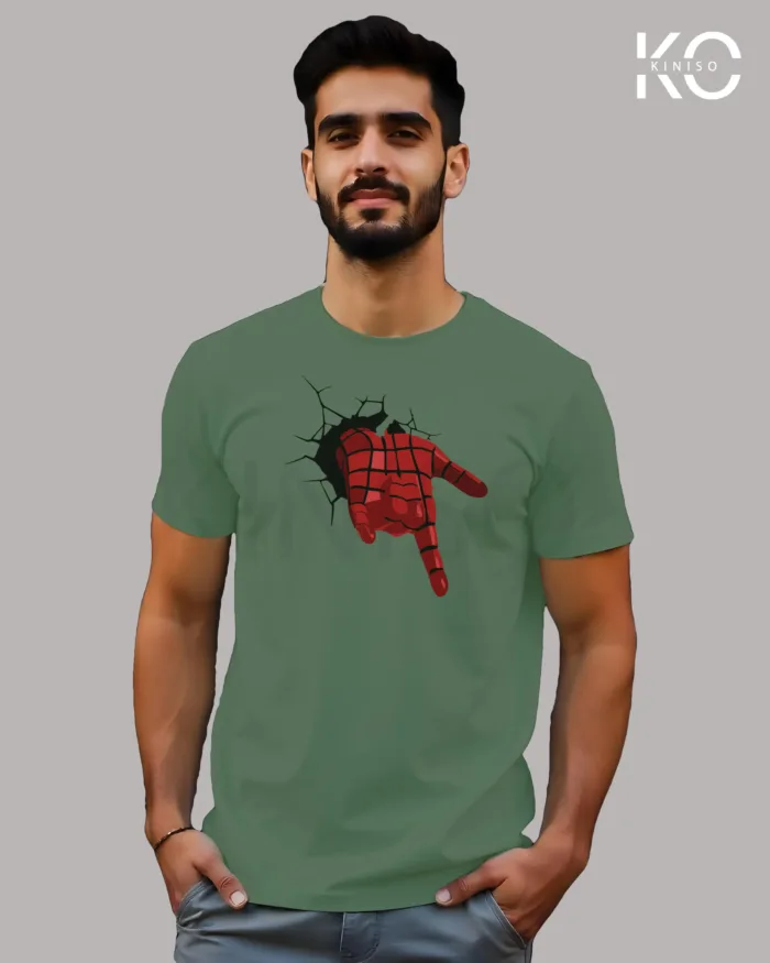 Movie Lovers t shirts with Spiderman Hand Design Printed for men in Bangladesh - Image 6