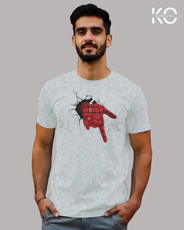 Movie Lovers t shirts with Spiderman Hand Design Printed for men in Bangladesh - Image 5