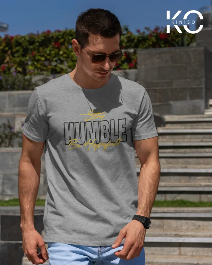 Stay Humbled Printed Islamic T-shirt for Muslim Men - Image 5