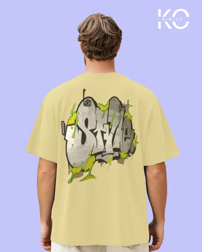 Oversized Graffiti Themed T-Shirt for Men with Style Print - Image 12