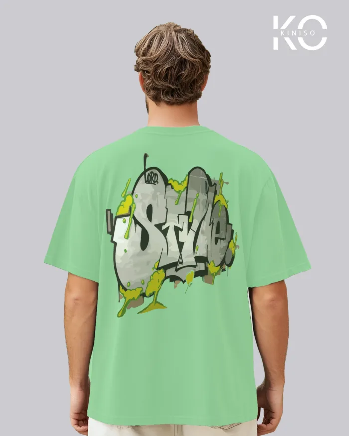 Oversized Graffiti Themed T-Shirt for Men with Style Print - Image 11