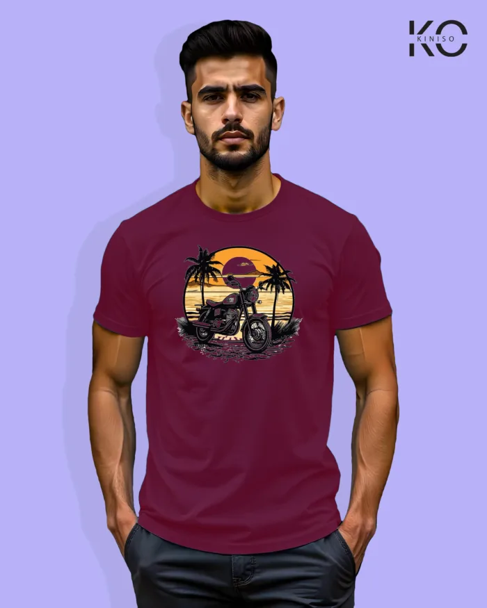 Motorcycle T-shirt with Sundrive Design for Men - Image 5