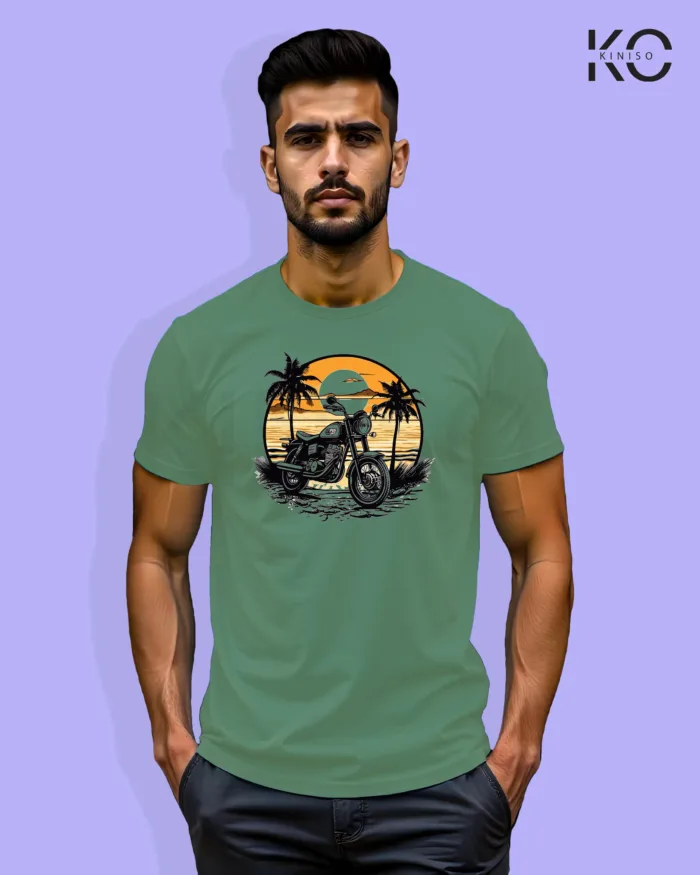 Motorcycle T-shirt with Sundrive Design for Men - Image 4