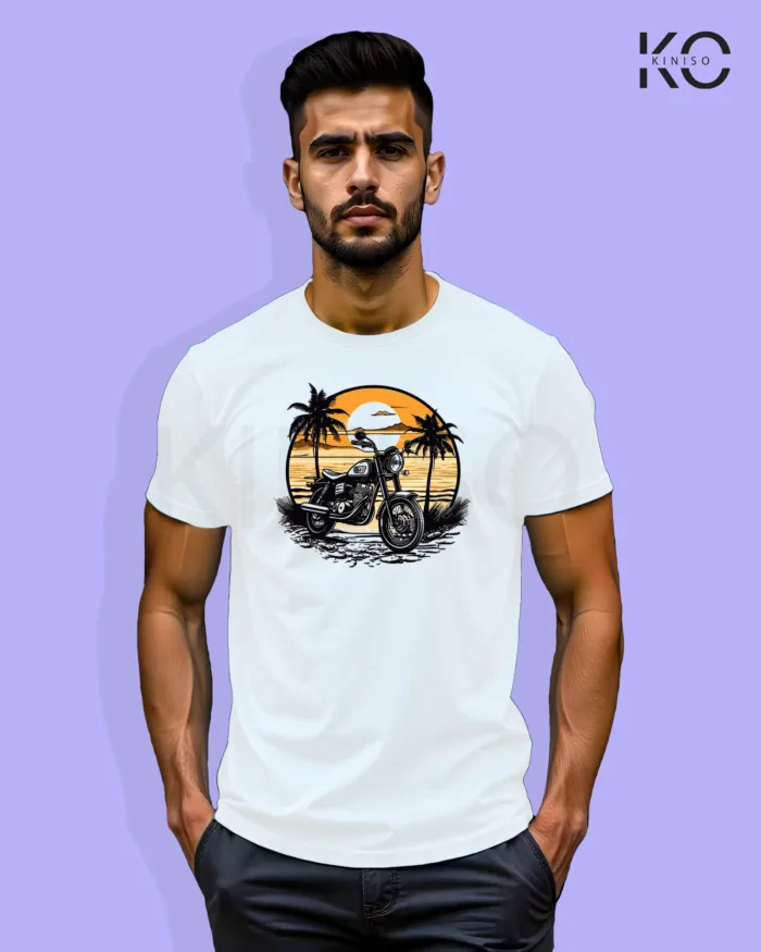 Motorcycle T-shirt with Sundrive Design for Men - Image 3