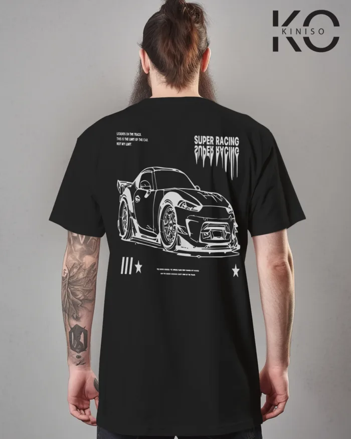 Graphic car racing t shirt for men with Super Racing Car Style Printed - Image 16