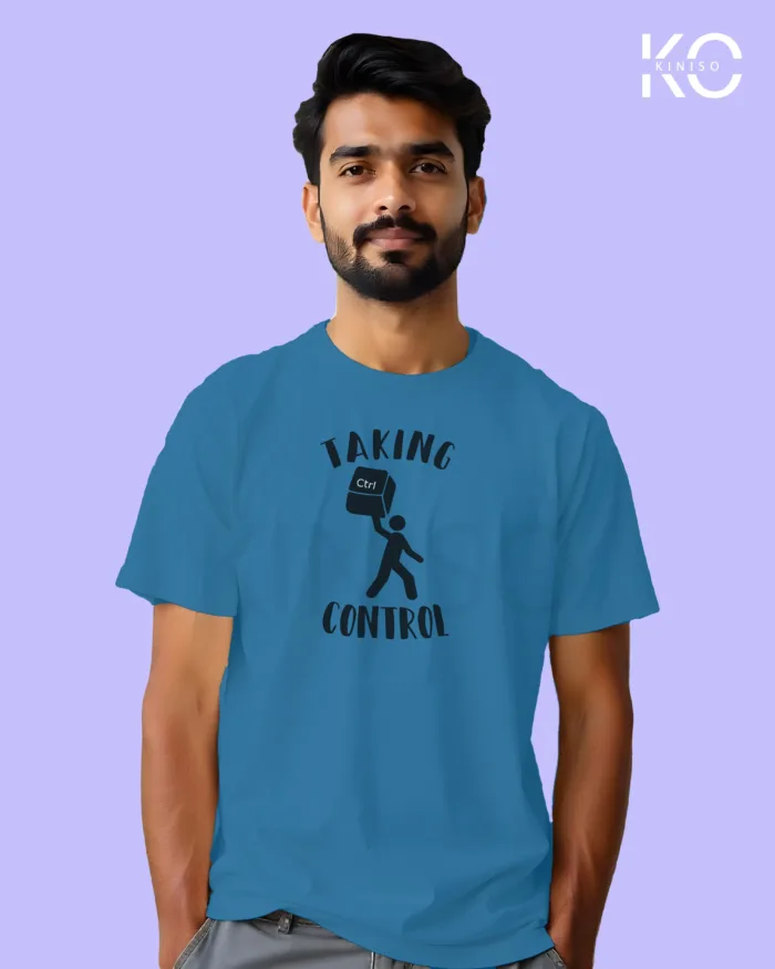 Engineer T-Shirt for men with Taking Control Print - Image 8
