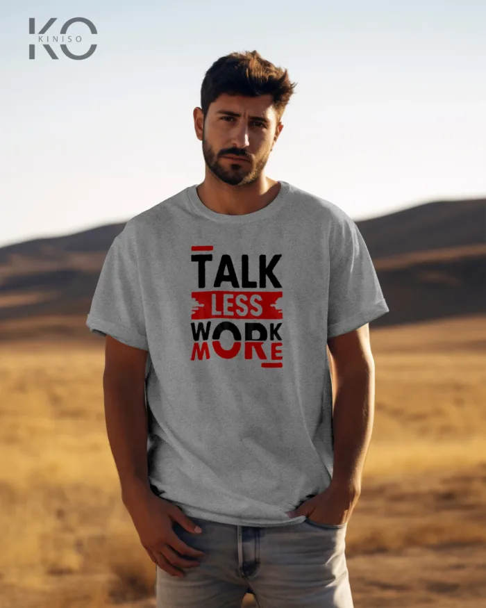 Half Sleeve T-Shirt for Men – Designer – Talk Less Work More - Image 5