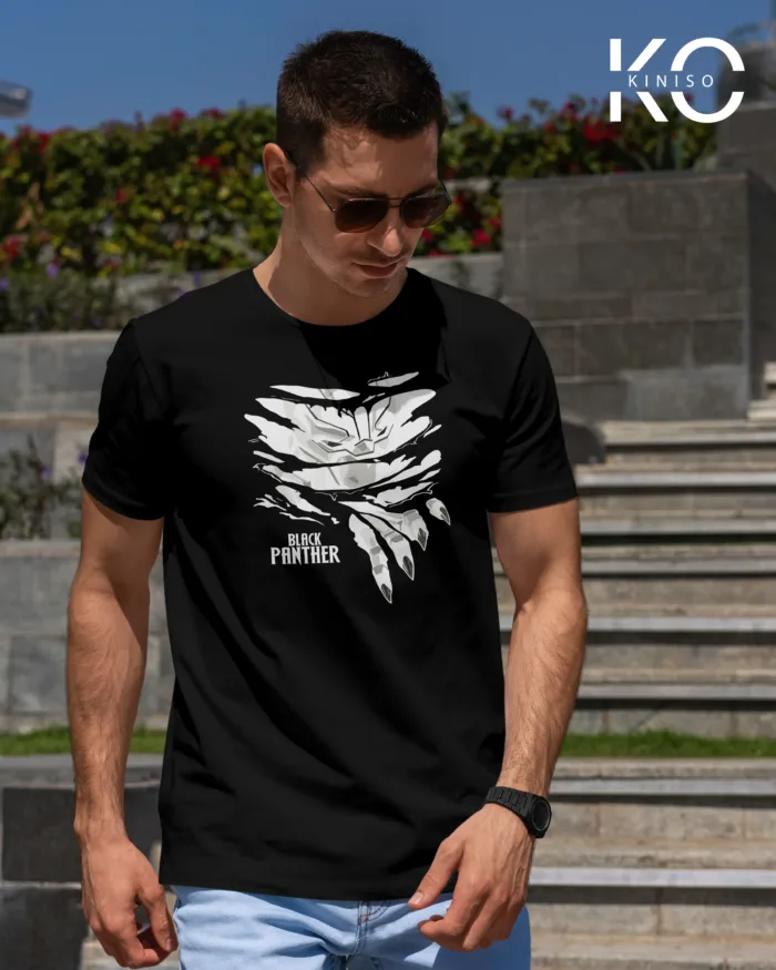 Movie Lovers t shirts with Black Panther Design Printed for men in Bangladesh - Image 8