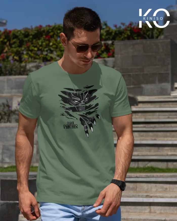 Movie Lovers t shirts with Black Panther Design Printed for men in Bangladesh - Image 7
