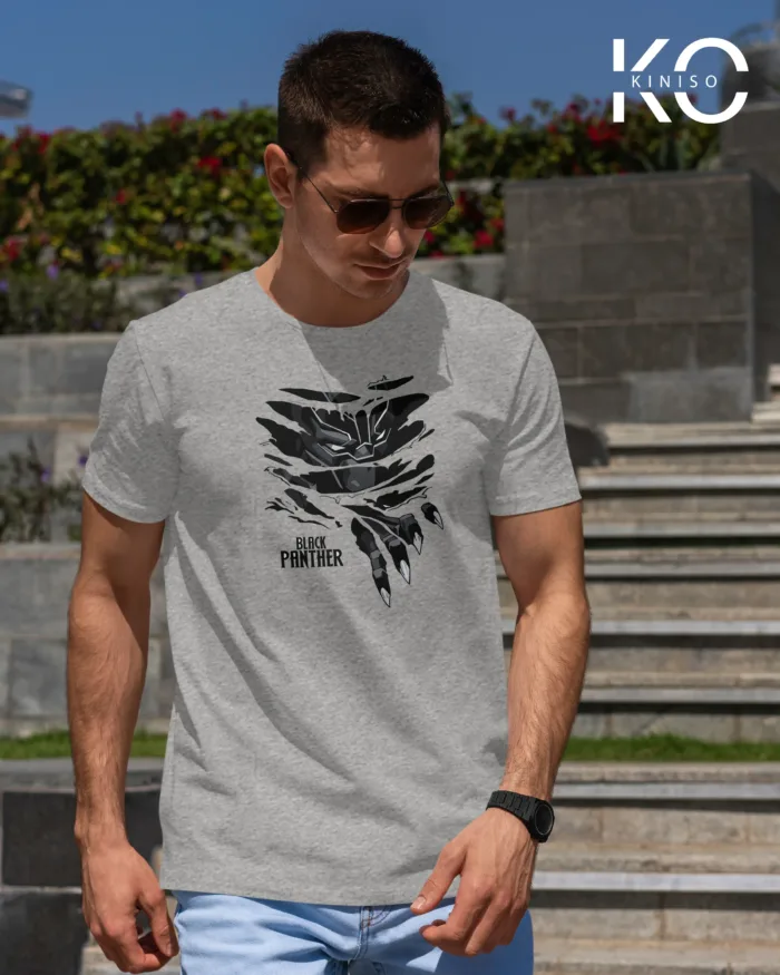 Movie Lovers t shirts with Black Panther Design Printed for men in Bangladesh - Image 6