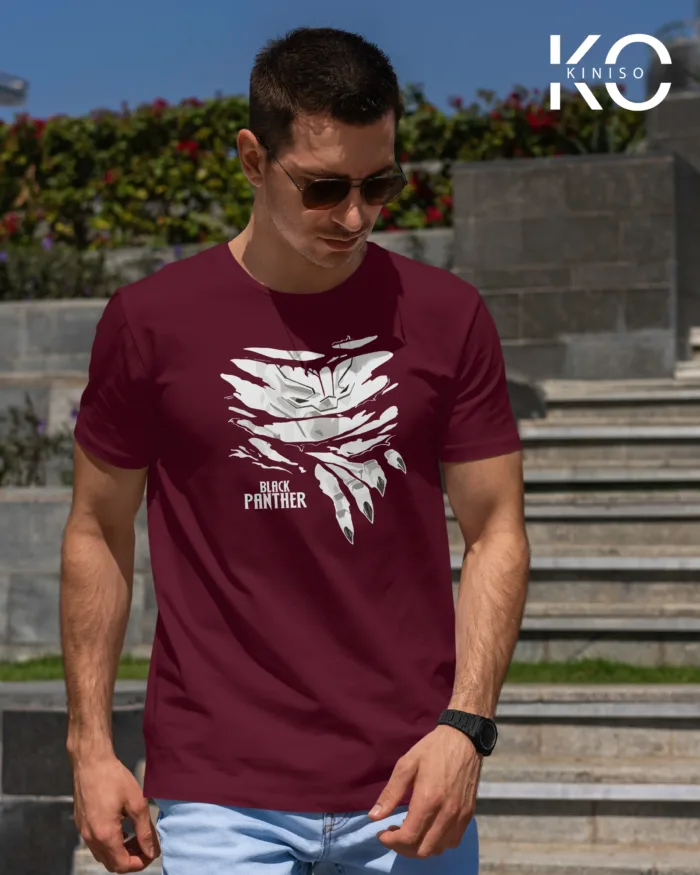 Movie Lovers t shirts with Black Panther Design Printed for men in Bangladesh - Image 5