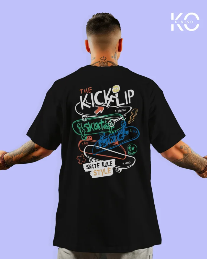 Kick Flip Graffiti printed t shirts for hip hop Music Lovers - Image 19