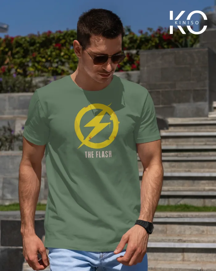 Movie Lovers t shirts with The Flash Symbol Printed for men in Bangladesh - Image 6