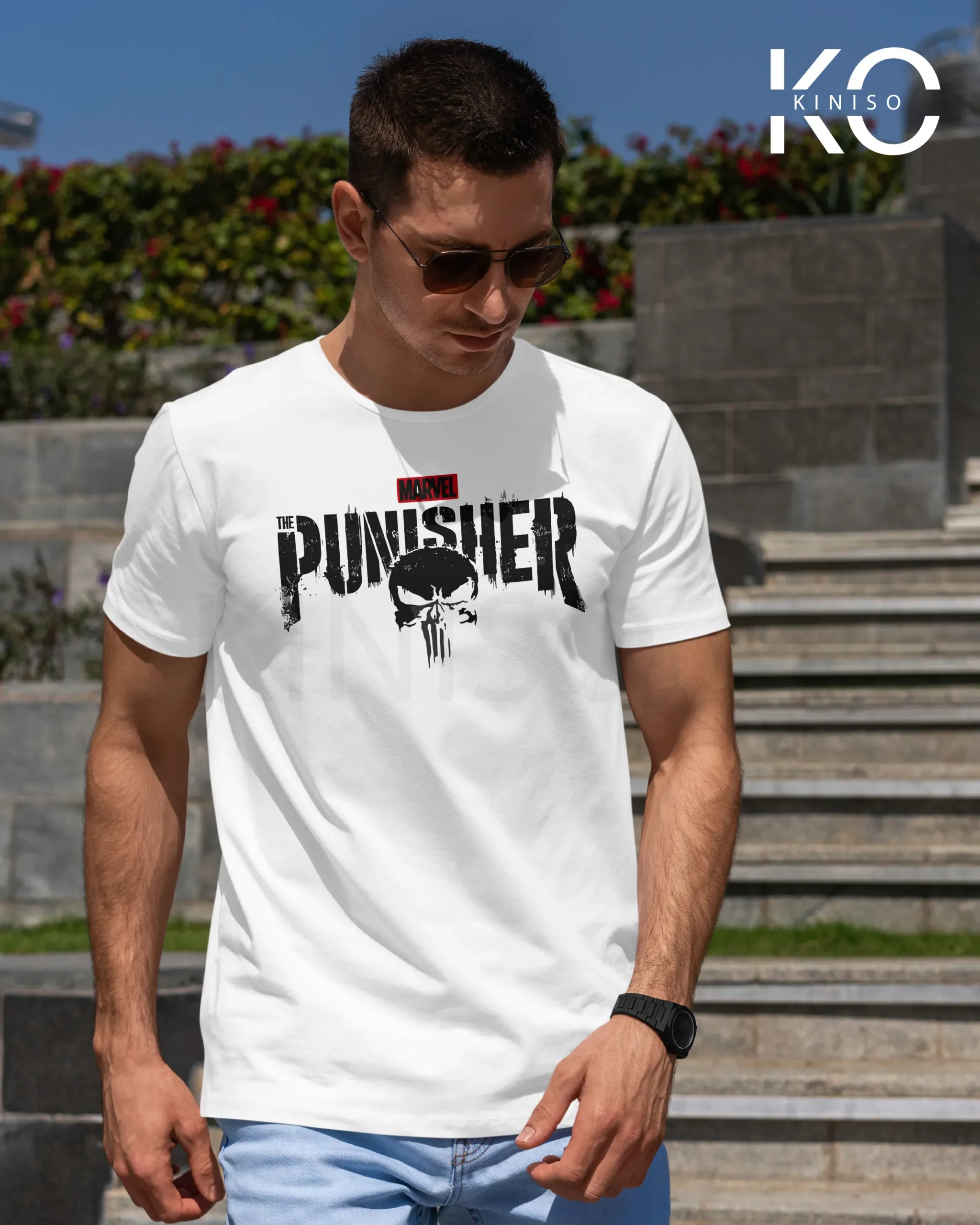 The Punisher White scaled