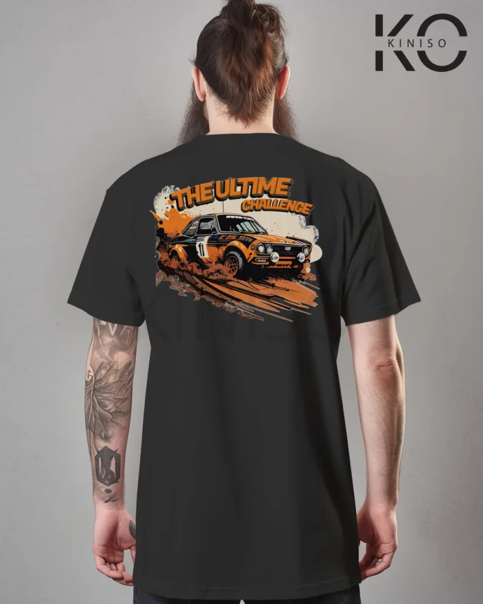 Graphic car t shirt design for males with The Ultimate Challenge Style Printed - Image 2