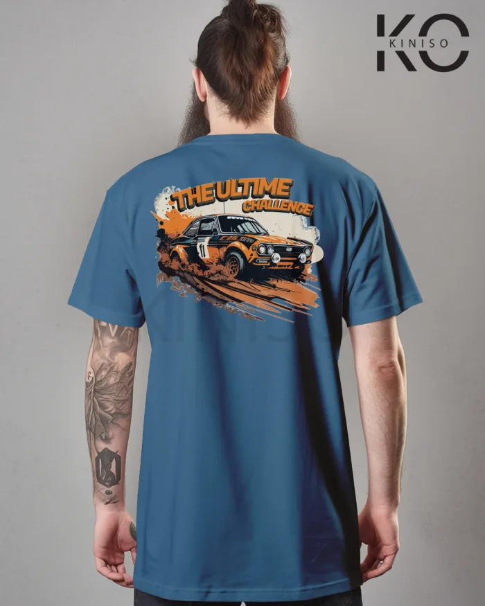 Graphic car t shirt design for males with The Ultimate Challenge Style Printed - Image 15