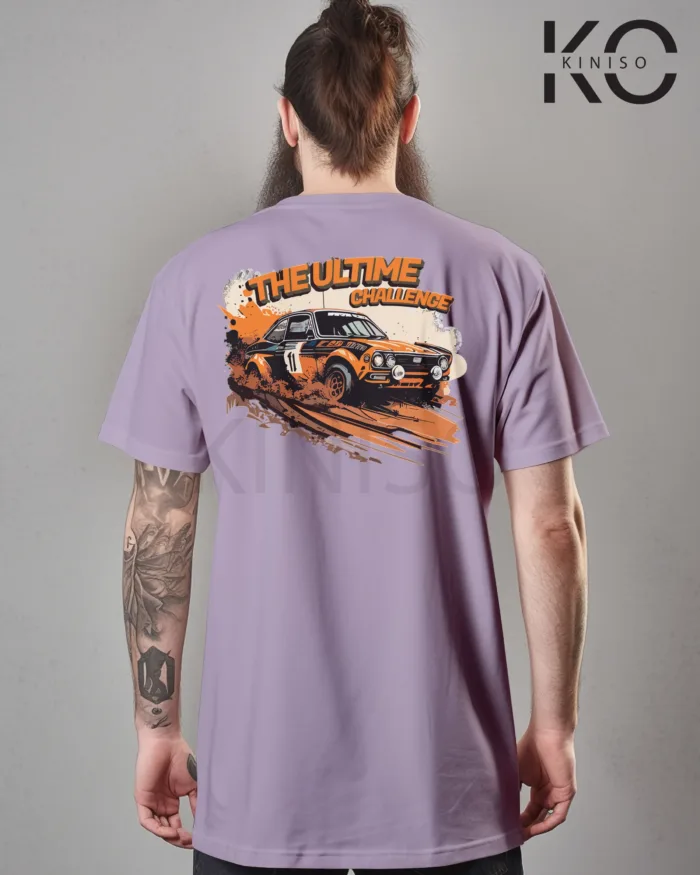 Graphic car t shirt design for males with The Ultimate Challenge Style Printed - Image 13