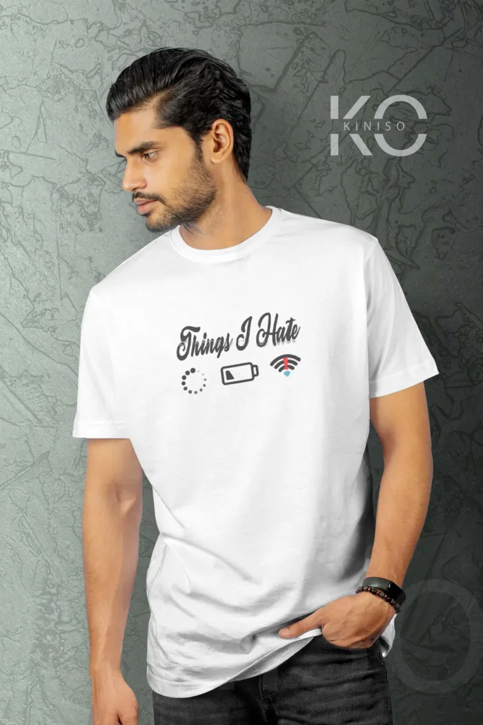 Engineer Tee Shirts - "Things I Hate" - Geeky Men's Crew Neck Tee Shirt in Bangladesh - Image 3
