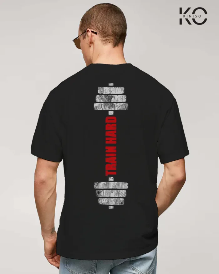Train hard Printed Gym themed T-Shirt for Men - Image 13