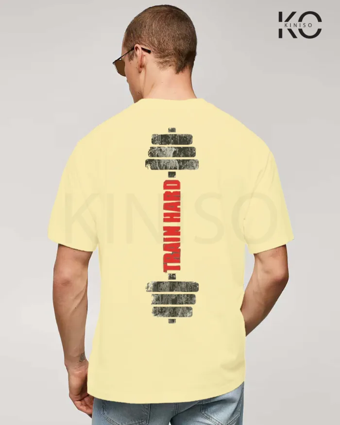 Train hard Printed Gym themed T-Shirt for Men - Image 15