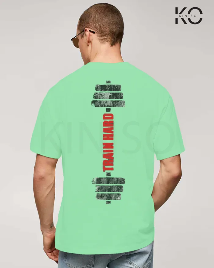 Train hard Printed Gym themed T-Shirt for Men - Image 7