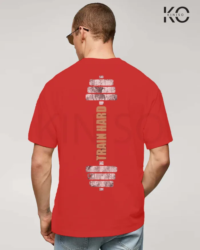 Train hard Printed Gym themed T-Shirt for Men - Image 5