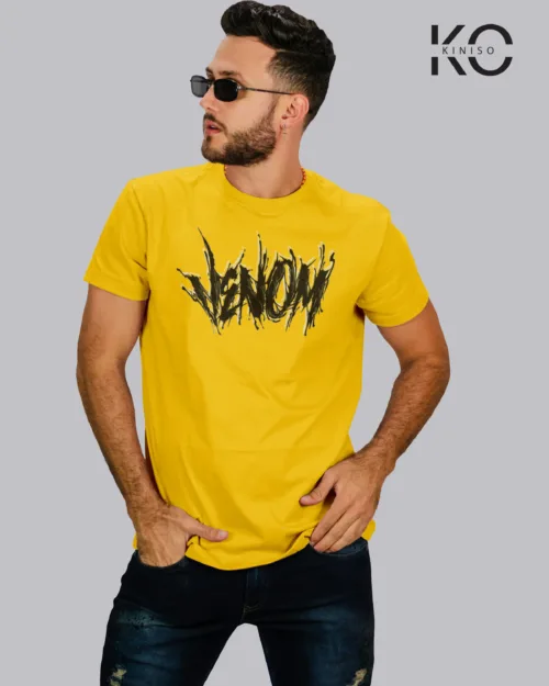 Venom Text Art Yellow