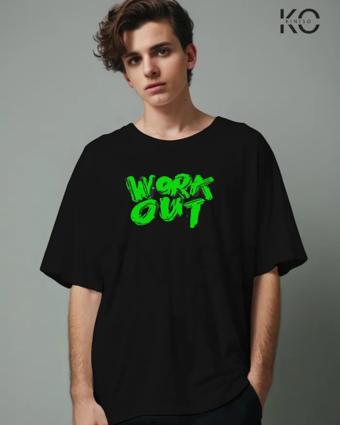 Gym mens t shirts with What if it does work text Design printed - Image 16