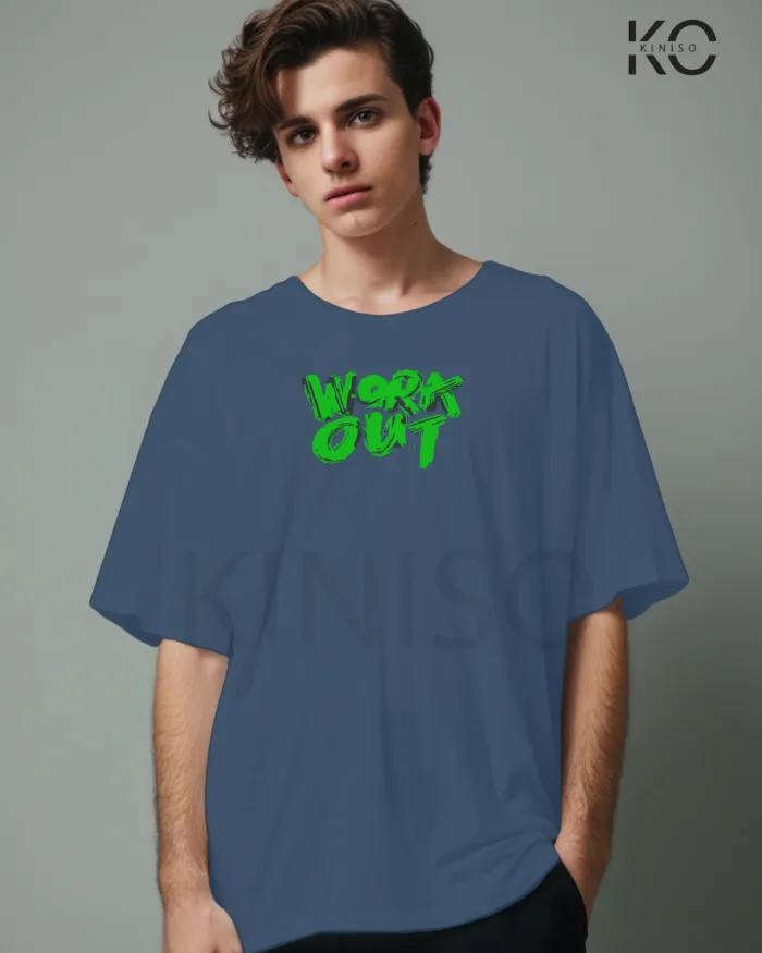 Gym mens t shirts with What if it does work text Design printed - Image 14