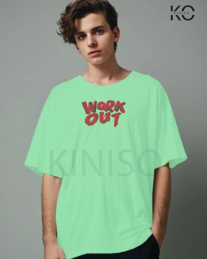 Gym mens t shirts with What if it does work text Design printed - Image 10