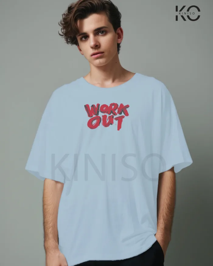 Gym mens t shirts with What if it does work text Design printed - Image 8
