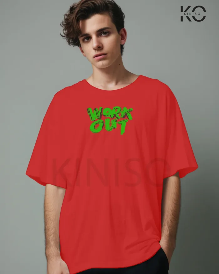 Gym mens t shirts with What if it does work text Design printed - Image 6
