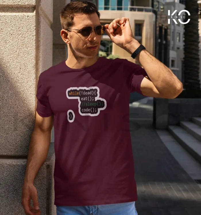 Engineer T-Shirt for men - While Not Dead Printed Half Sleeve Street-Wear - Image 3