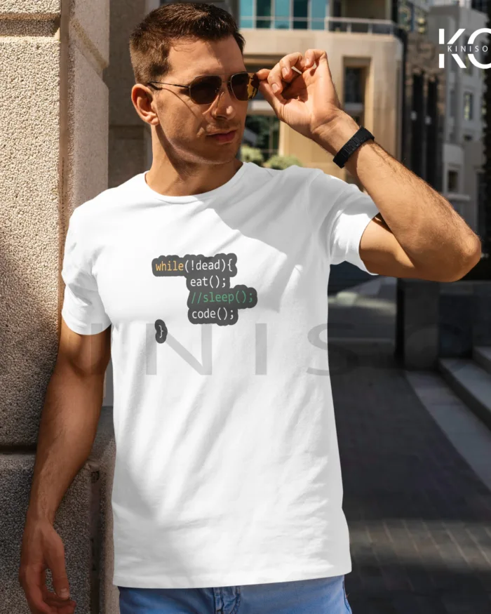 Engineer T-Shirt for men - While Not Dead Printed Half Sleeve Street-Wear - Image 2