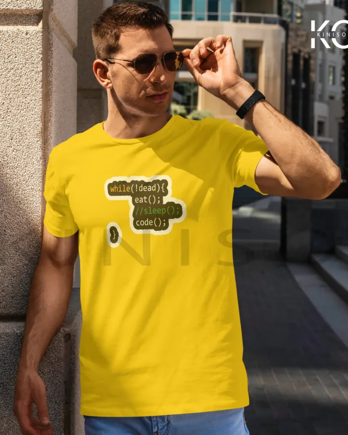 Engineer T-Shirt for men - While Not Dead Printed Half Sleeve Street-Wear